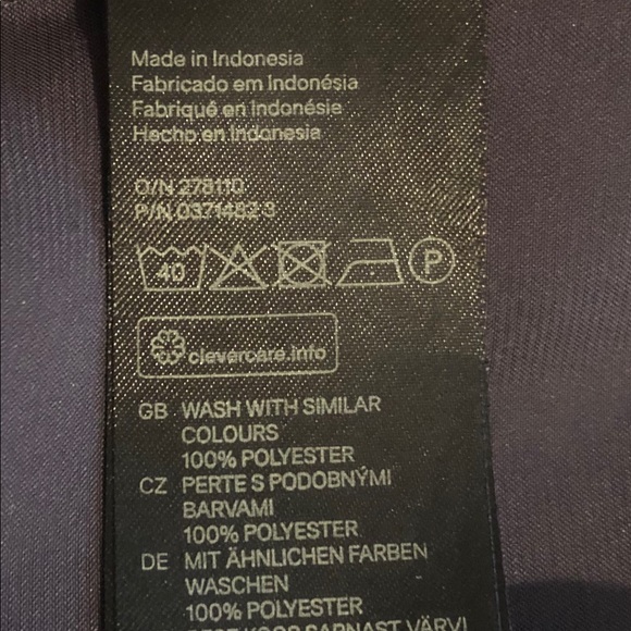 H & M Conscious silky top dark gray size 8 - Picture 5 of 6